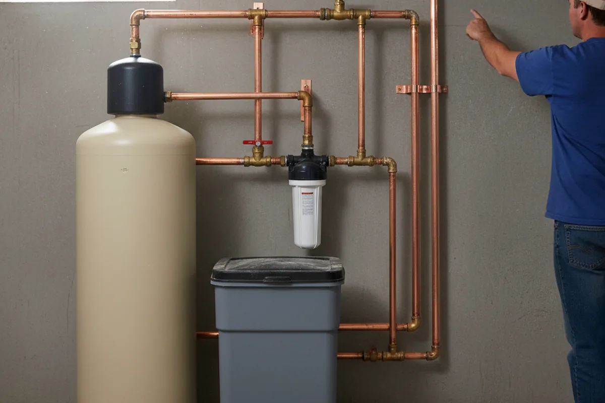 Whole-house water treatment system installed in Ware